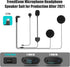 FreedConn Microphone Headphone Headset, Soft Cable Headset Accessory for Motorcycle Helmet Bluetooth Intercom