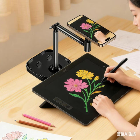 Srnyow 2Pcs Adjustable Magnetic iPhone Stand for Desk, Phone MagStand for Filming, Phone Holder Stand Compatible