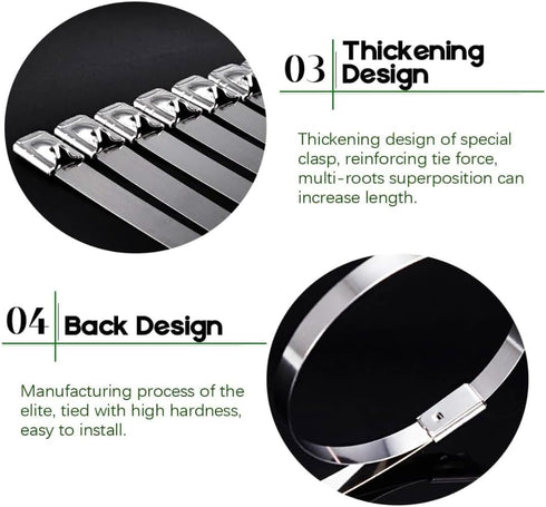 WCT322 Stainless Steel Cable Tie Gun for Fastening and Cutting up to 12mm Width Cable Ties, Suitable for Outdoor Use