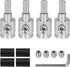 4-Pack Amp Input Reducer from 0 Gauge to 4 Gauge with Heat Shrink Tubes for Car Audio Systems