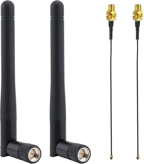 Kaunosta 433 MHz MHF1 SMA Male Antenna Kit 4-Pack, 2433MHz Radio Antenna 3dBi