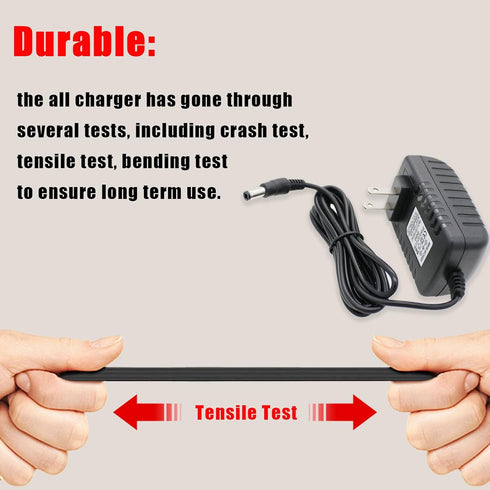 27V Charger Replacement for Sharper Image Massage Gun, DC Charging Cord Power Adapter for Deep Tissue