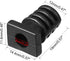 uxcell 20Pcs 6mm Inner Dia PVC Square Strain Relief Cord Boot Protector Sleeve for Power Tool Hose
