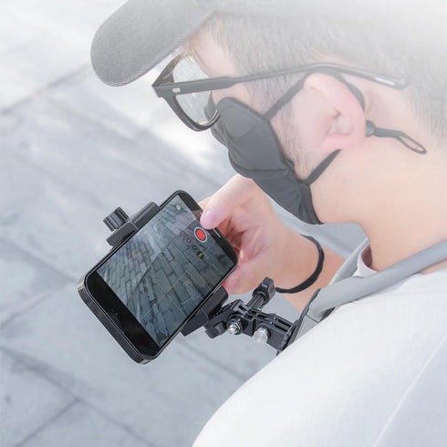POV Neck Mount with Chest Strap, Extendable Arm Smartphone Mount for GoPro and Action Cameras