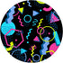 Geometric Pattern 80s 90s Memphis Style PopSockets Swappable PopGrip