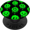 Melting Happy Face Smile Trippy Sad Face Graffiti Green PopSockets PopGrip: Swappable Grip for Phones & Tablets