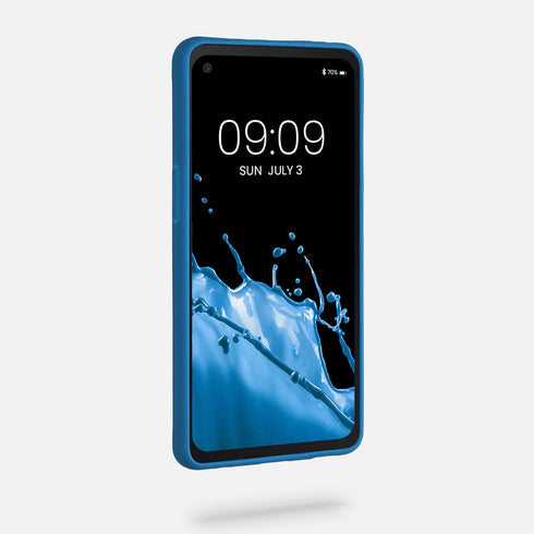 kwmobile Soft Slim Protective TPU Silicone Case for Samsung Galaxy Xcover Pro - Blue Reef