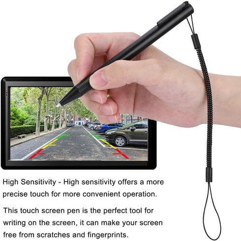 Portable Anti-Scratch Stylus, Resistance Wire Touch Screen Stylus Pen with Spring Rope for Resistive Mobile Phones