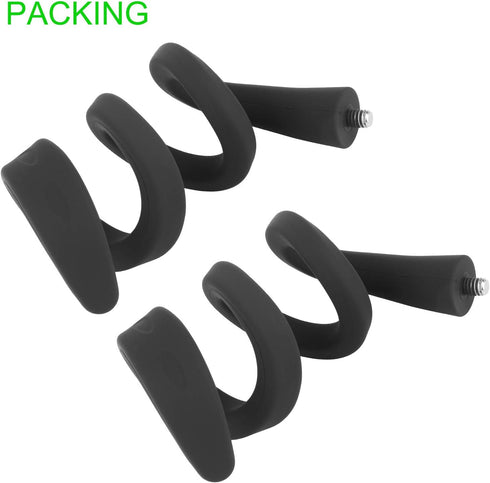 Uogw 2 Pack Flexible Twist Mount for Arlo Pro 4, Pro 3, Pro 2, Ultra, Baby, Go, Wall Mount Bracket, Black