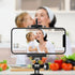 Adjustable Tripod Phone Mount Holder, Clip for iPhone Mount Adapter, Fits iPhone 15 14 13 12 Pro Max & Galaxy