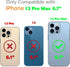 J.west Frosted Clear Case for iPhone 13 Pro Max 6.7", Cute Soft Slim Silicone Cover with Flower Design