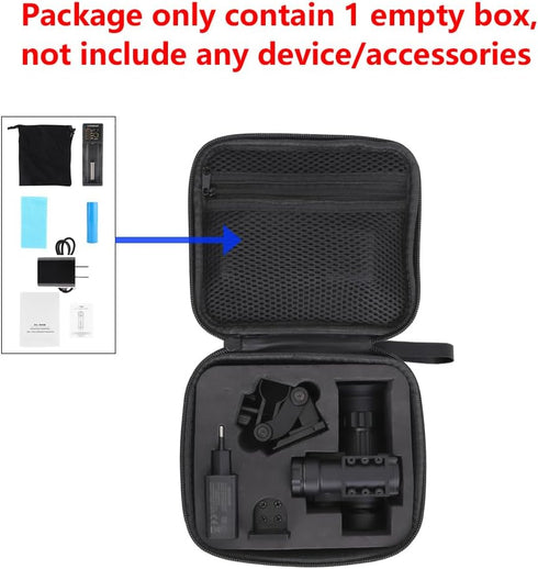 Zipper Waterproof Protective Box, EVA PU Travel Carrying Case Compatible with NVG10 Kit, Portable Storage Bag