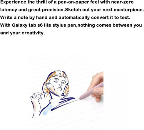 2 Pack Galaxy Tab S6 Lite S Pen Replacement, Compatible with Samsung Galaxy Tab S6 Lite, Pink