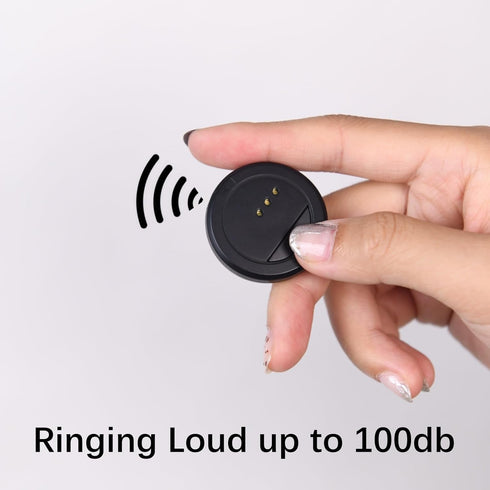 Bluetooth Smart Tag Tracker Key Finder with Key Chain and Separate Battery Compartment for Luggage Backpacks