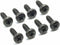 Replacement Screws, 1 Set of Metric Screws (Model RS-198132), Pan Head, Philips Drive, Black Plated, Pack of 8