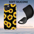Case for iPhone 13 Mini, Sunflower Floral Pattern, Shockproof Soft Silicone Slim Cute Yellow Flower Case