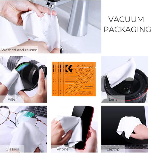 K&F Concept Professional Camera Cleaning Kit - Sensor Cleaner, Lens Brush, Air Blower, Carry Case for DSLR & Mirrorless