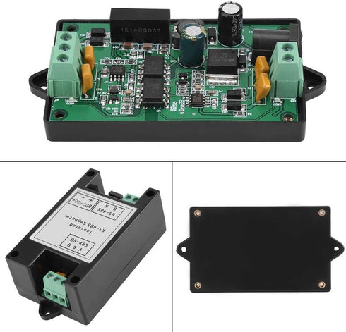 RS-485 Repeater, Repeater Industrial Grade Amplifier Isolated Converter Used for Attendance Machine, IC Card Charging System, Automation Control
