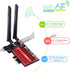 WiFi 6E AX210 PCI-E Card, BT5.2, 5400Mbps Tri-Band Wireless Network Adapter for Desktop PC, Windows 11/10