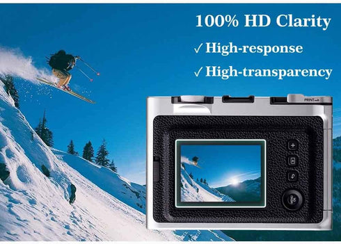 Screen Protector for Fujifilm Instax Mini EVO Instant Camera LCD + Lens, 6 Pcs Tempered Glass 9H Hardness