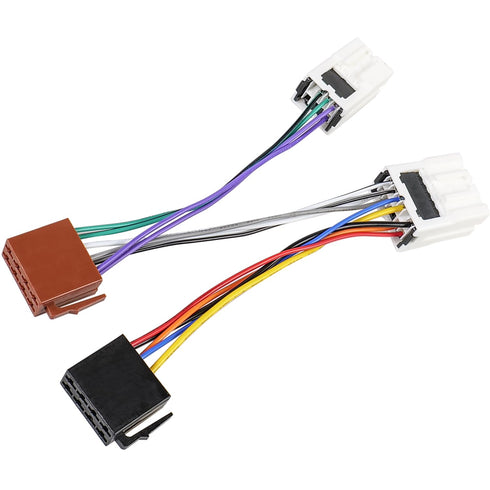 95-08 16Pin 10/6Pin 97-08 Aftermarket Radio Wire Harness Adapter Comaptible with Nissan Altima Frontier Maxima