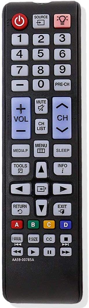 AA59-00785A Remote Control Replacement for Samsung Plasma TV Models PN51F5350, PN60F5300, PN64F5300, and More