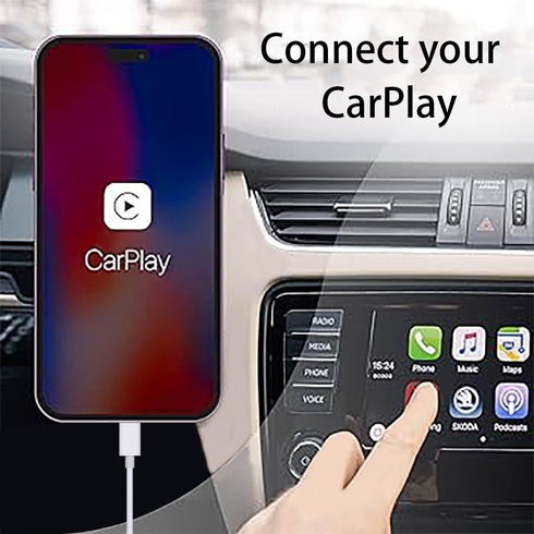 Car Carplay Cable for iPhone 16 15 Pro/Pro Max/Plus, 3FT+6FT USB A to USB C Fast Charging Cable for Car Charger