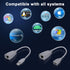 USB to Cat5 Adapter, USB Extender Ethernet Up to 164ft/50m, Supports USB1.1 Protocol, Compatible with USB2.0