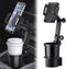 Car Cup Holder Phone Mount, Universal Auto Cell Phone Stand with Drink Expand Cup Holder, 2 in 1 Multifunctional with