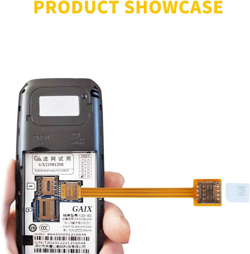 PinQiongZhe 3.9in/10cm2pcs Nano SIM to Micro SIM Card Extension Cable Cell Phone Card Slot Cable Adapter FPC Test Board