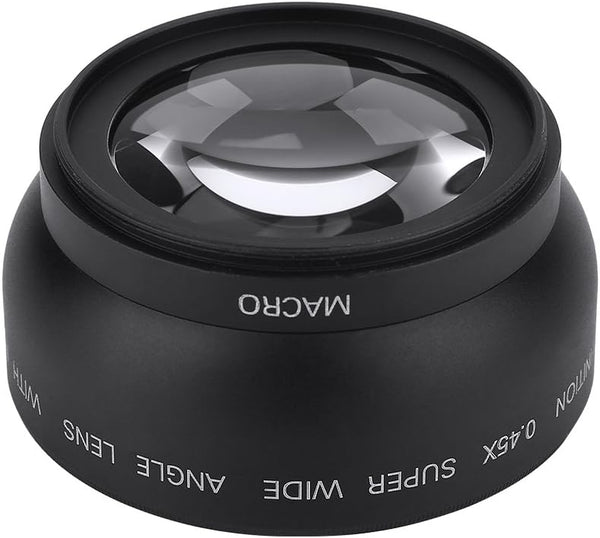 Wide Angle Macro Lens, 52mm 0.45X Magnification Universal Conversion Lens for Canon, Nikon, Sony