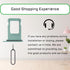 iPhone 11 Green SIM Card Slot Replacement, Single SIM Version Card Tray Holder Adapter with Waterproof Rubber Ring