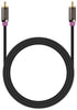 (10 24K FosPower Subwoofer Cable FT) RCA to RCA Audio Stereo Cable, Male to Male - Dual Shielded Cord | Gold Plated
