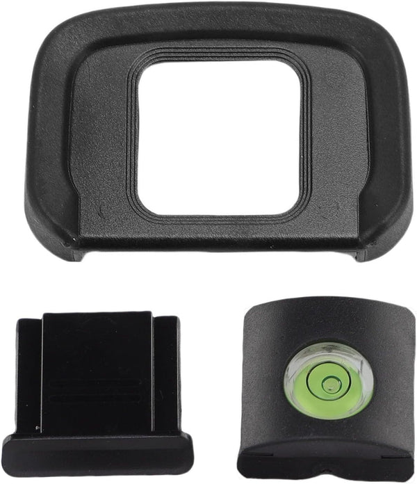 Jonlaki 3 in 1 Eyecup Hot Shoe Cover Bubble Level Set, Soft