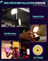 IFOOTAGE On Camera Video Light, Portable RGBW Smart Light with APP Control, 18 Effects, Rechargeable, C4 Mint Green