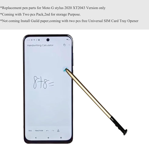 (2pcs Pen) Replacement s Pen for Moto g Stylus (5G) 2020, XT2043 Stylus Pen Parts for Moto-rola (6.4 Inches)