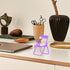 HOMSFOU 10pcs Set Foldable Chair Shape Phone Stand Portable Cartoon Mobile Phone Holders for Desk Use in Purple
