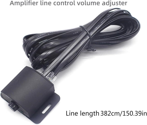 LQMBABY 4 13Ft Bass Knob for Car Amplifier Pin, Remote Bass Control Knob with Cable, Remote Control Subwoofer