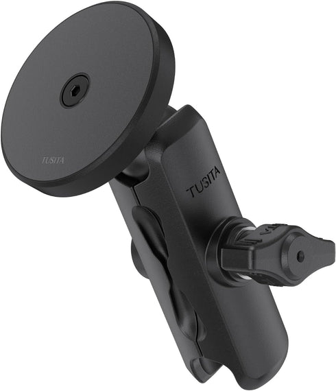 TUSITA 1" Ball Magnetic Car Phone Holder with Double Socket Arm Compatible with