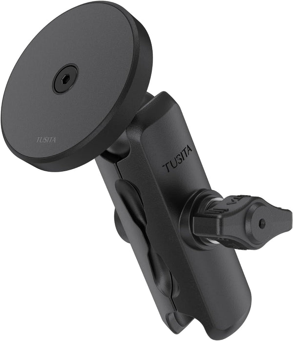 TUSITA 1" Ball Magnetic Car Phone Holder with Double Socket Arm Compatible with