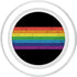 PopSockets MagSafe PopGrip for iPhone - Rainbow Flag Retro Style LGBT Gay Pride