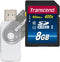 Digital Etc Transcend 8 GB High Speed 10 UHS Flash Memory Card (TS8GSDU1) and