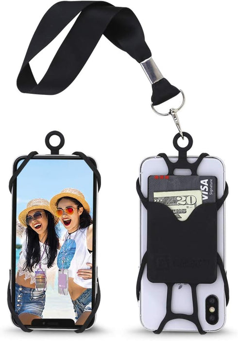 Gear Beast Cell Phone Wrist Strap, Mobile Phone Holder Wristlet with Card Pocket for iPhone, Galaxy & Most Smartphones