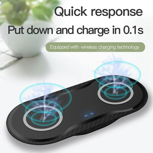 Wireless Charging Pad, 30W Dual Wireless Charging Pad for iPhone 15 14 13 12 XR, Galaxy S24 S23 S22 S10, Google Pixel 8