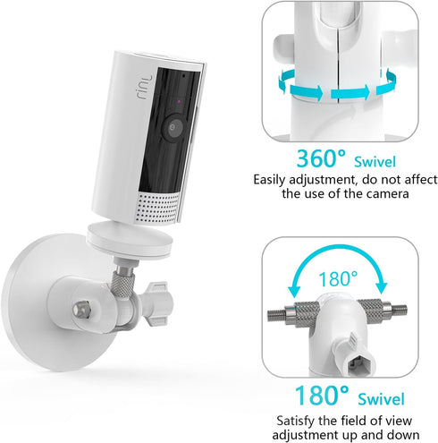 Magnetic Mount for Ring Indoor Cam 2nd Gen/1st Gen/Stick Up Cam and More (White, 1 Pack)