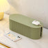 FABROK Cable Management Box, Small Green Cord Organizer with 10 Cable Ties, Power Strip Storage for Charger