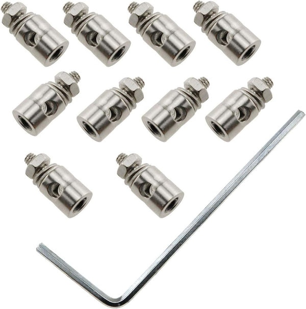 E-outstanding Pushrod Connector 10PCS 2.1mm Push Rod Linkage Stopper for RC Airplane Plane