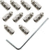 E-outstanding Pushrod Connector 10PCS 2.1mm Push Rod Linkage Stopper for RC Airplane Plane