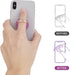 Cute Daisy Finger Kickstands, 4 Pcs Metal Round 180°/360° Rotation Cell Phone Ring Holders with Knob Loop