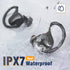 Wireless Earbuds with Earhooks for Small Ears, Deep Bass Stereo Earphones with Mic, IPX7 Waterproof, Noise Isolation